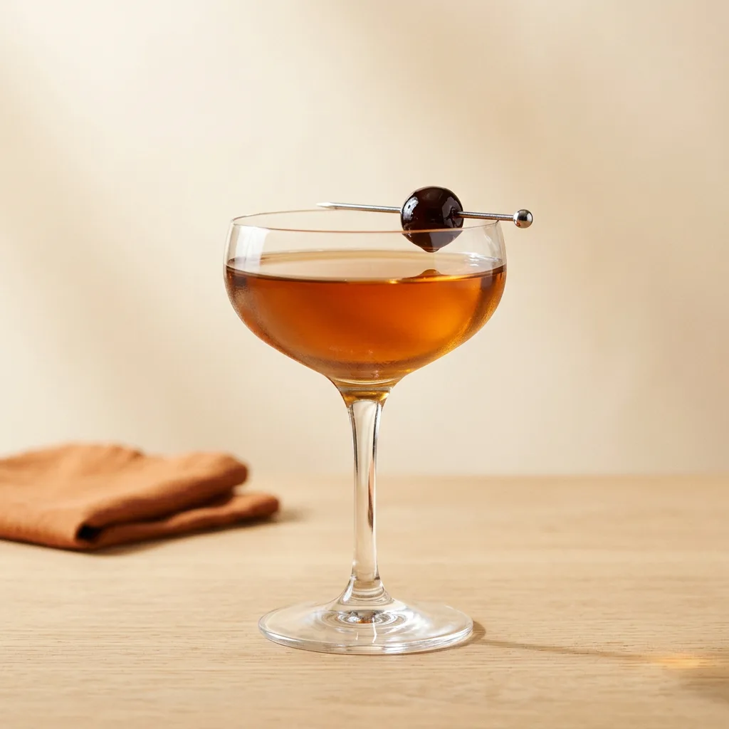 Algonquin cocktail in a coupe glass