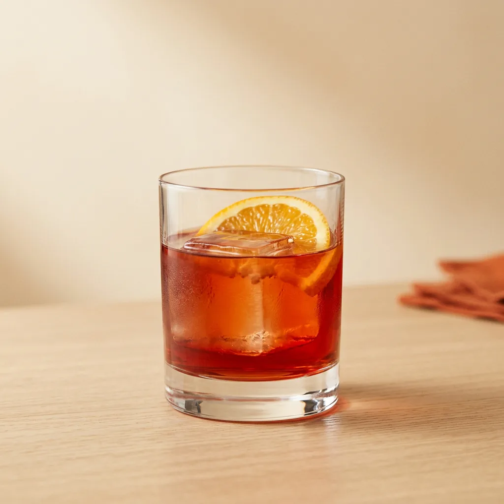 Americano cocktail in a rocks glass