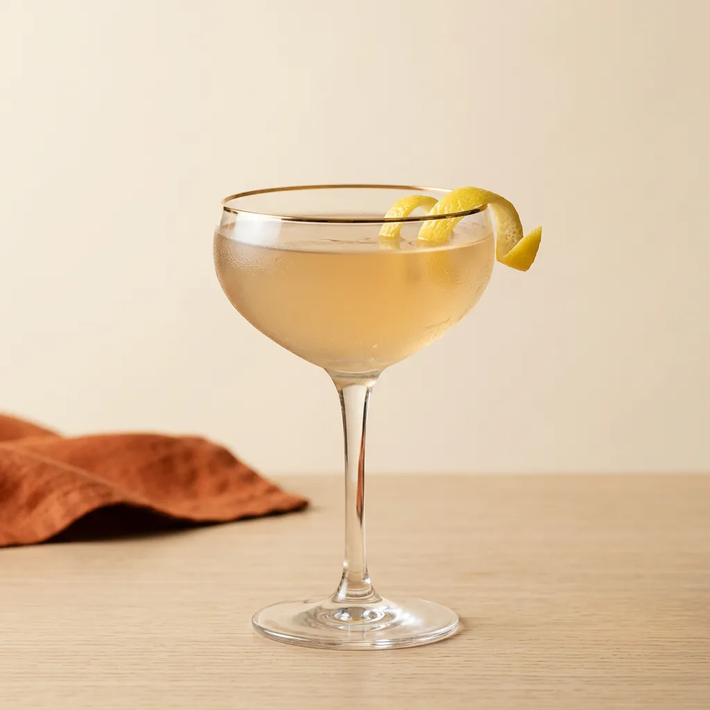 Bee's Knees cocktail in a coupe glass