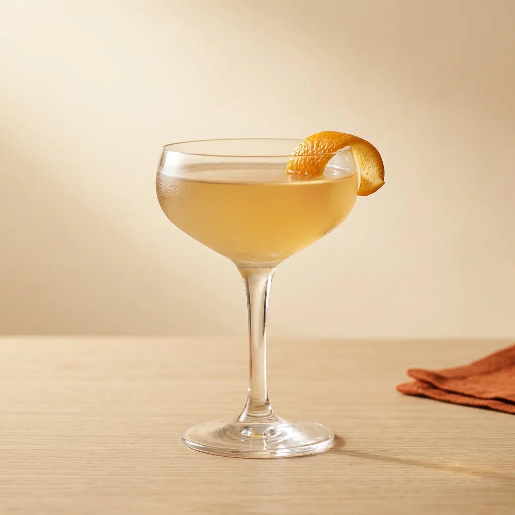 Corpse Reviver No. 2 cocktail in a coupe glass