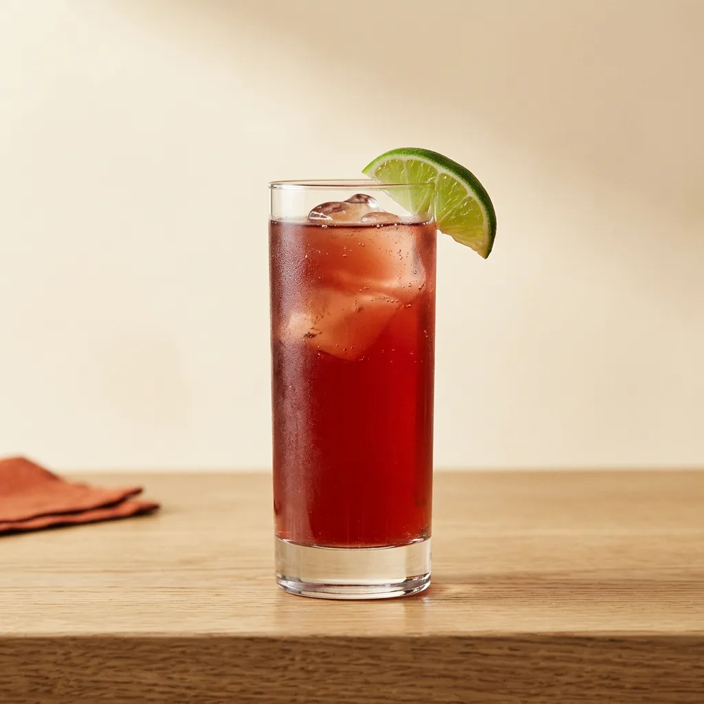 El Diablo cocktail in a highball glass