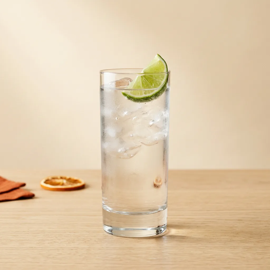 Gin & Tonic cocktail in a highball glass