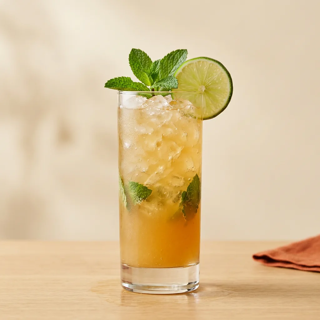 Mexican Mule cocktail in a copper mug glass