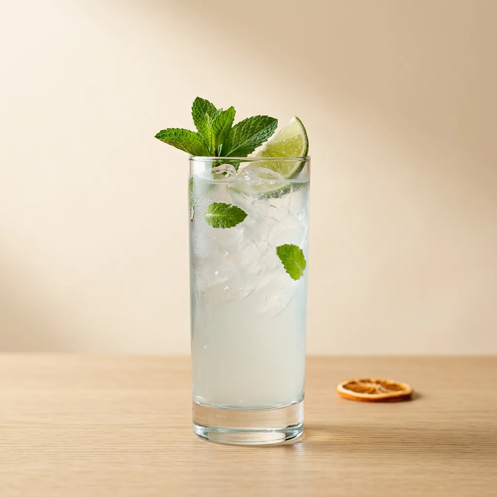 Mezcal Mule cocktail in a highball glass