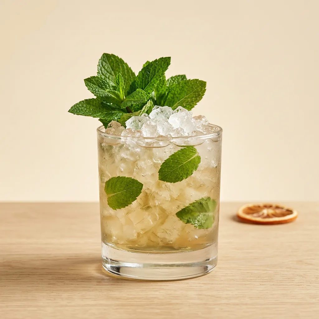 Mint Julep cocktail in a julep cup glass