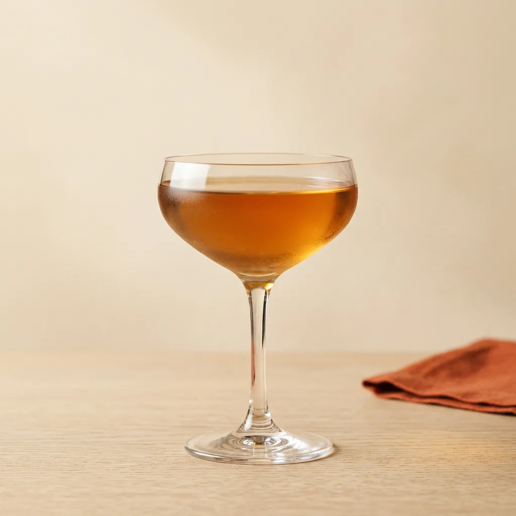 Naked and Famous cocktail in a coupe glass