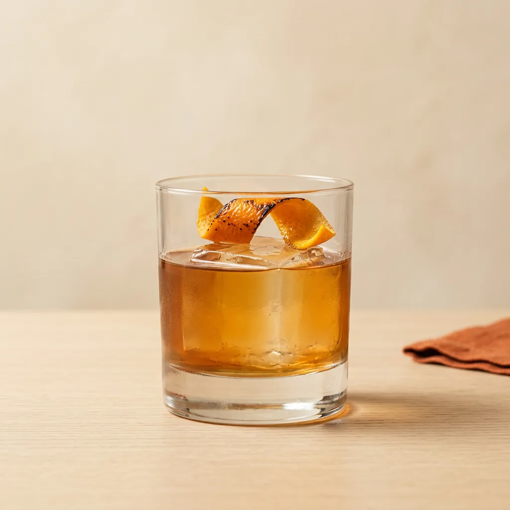 Oaxaca Old Fashioned cocktail in a rocks glass