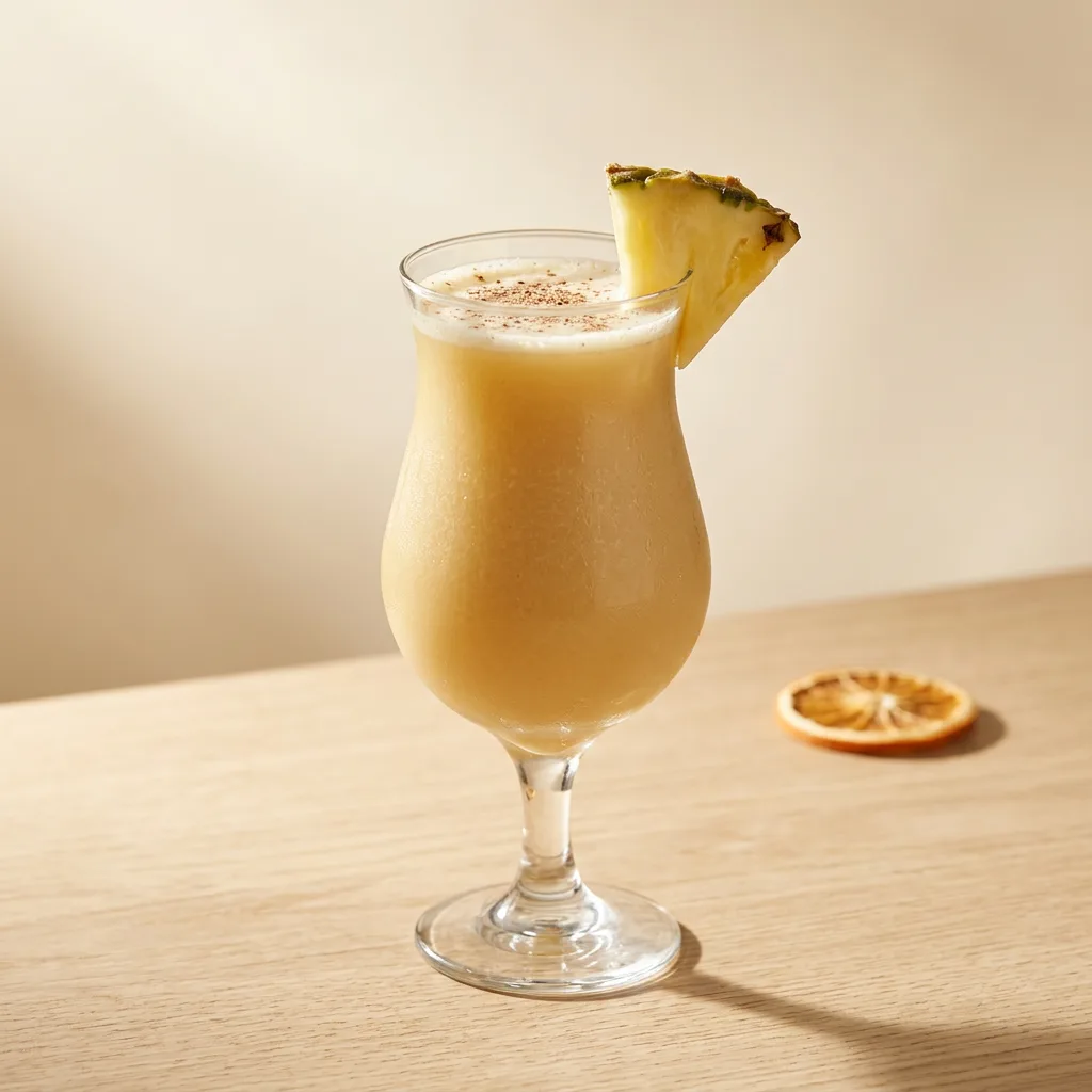 Painkiller cocktail in a hurricane glass
