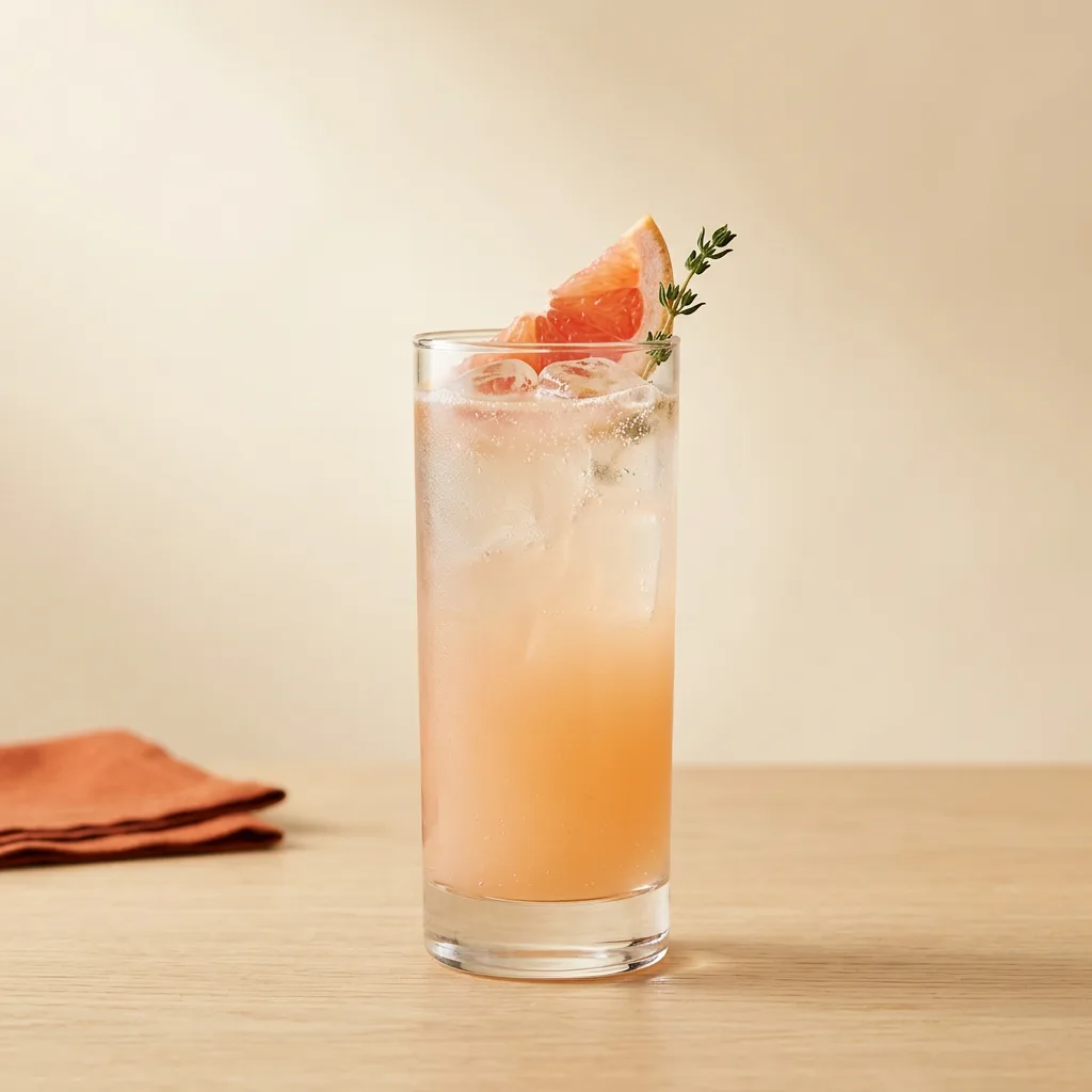 Paloma cocktail in a highball glass