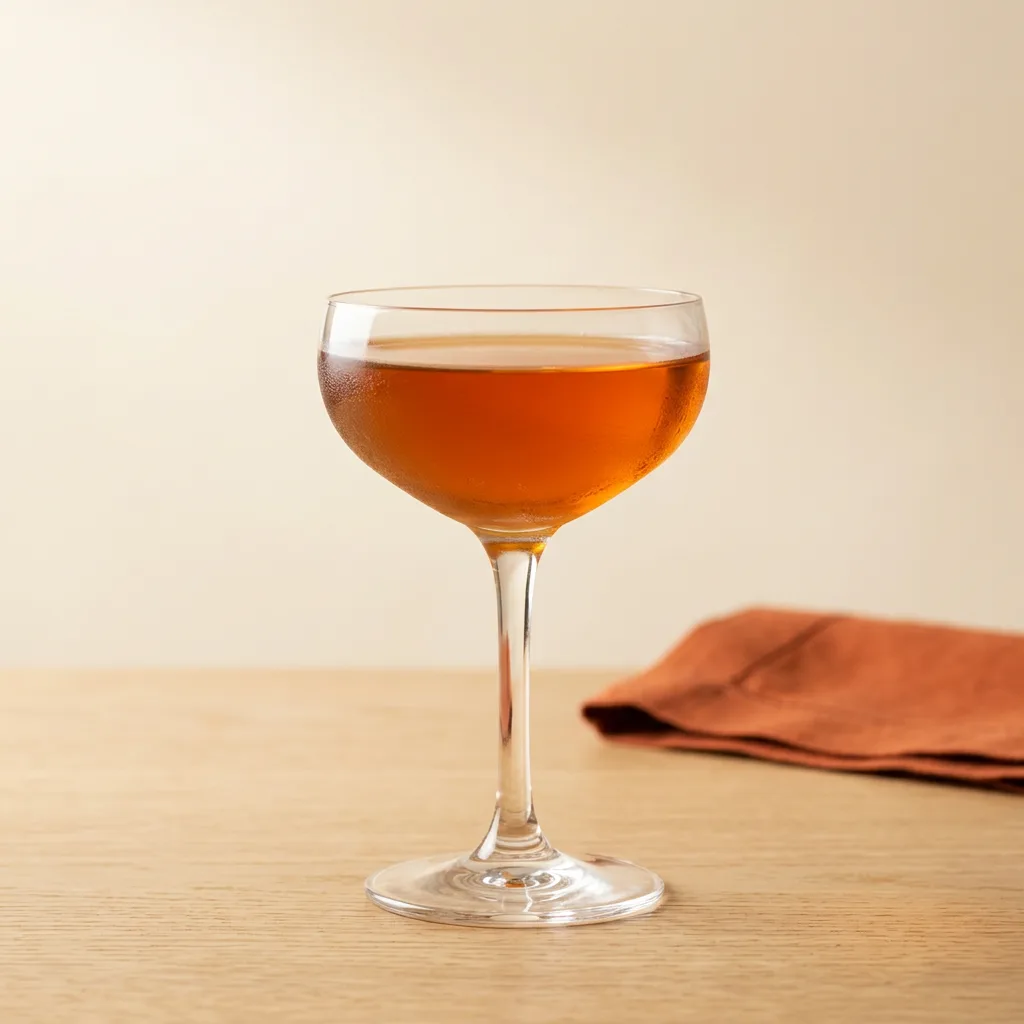 Paper Plane cocktail in a coupe glass
