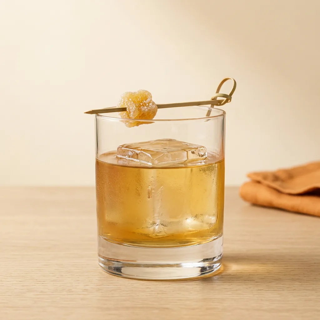 Penicillin cocktail in a rocks glass