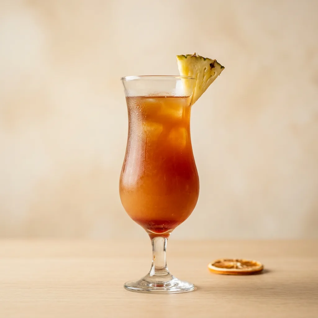 Rum Runner cocktail in a hurricane glass