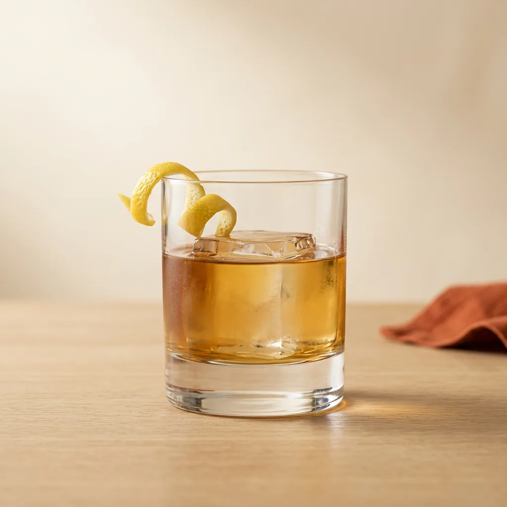 Rusty Nail cocktail in a rocks glass