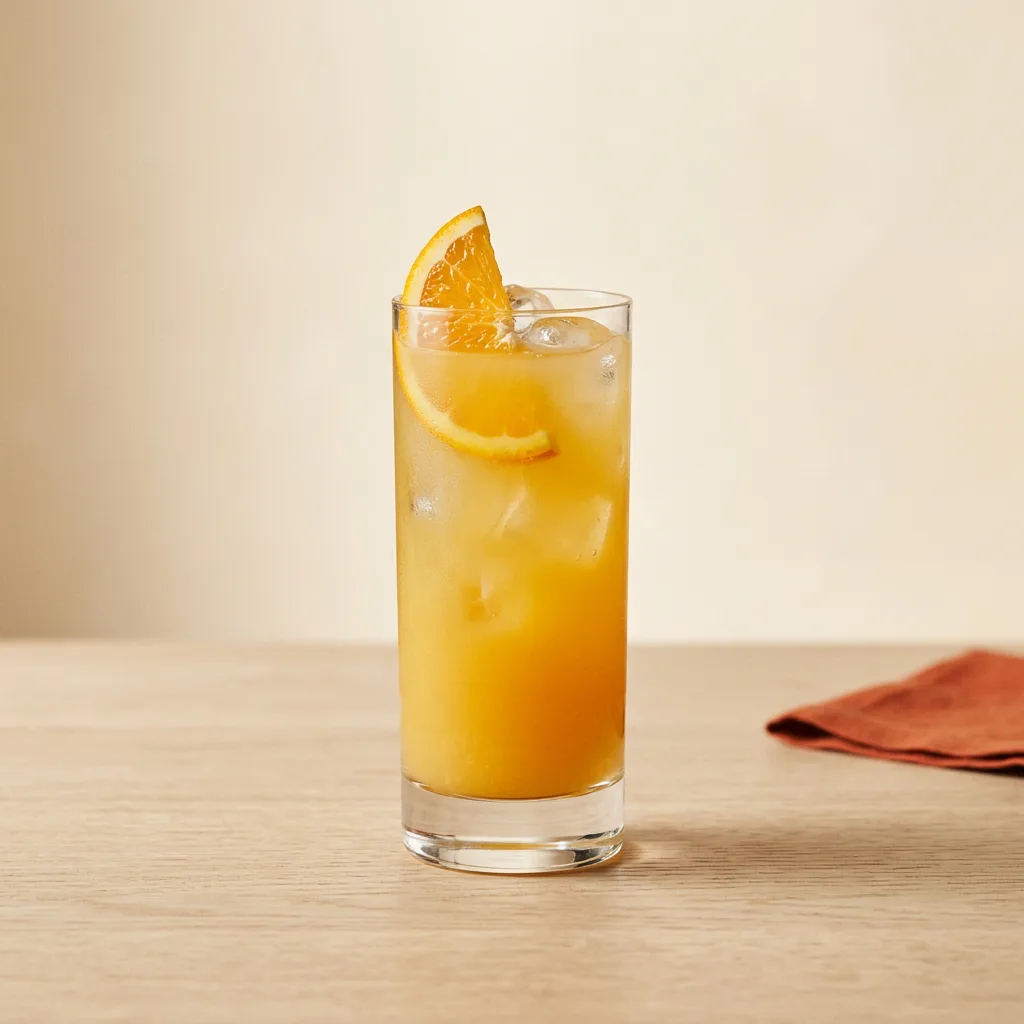 Screwdriver cocktail in a highball glass