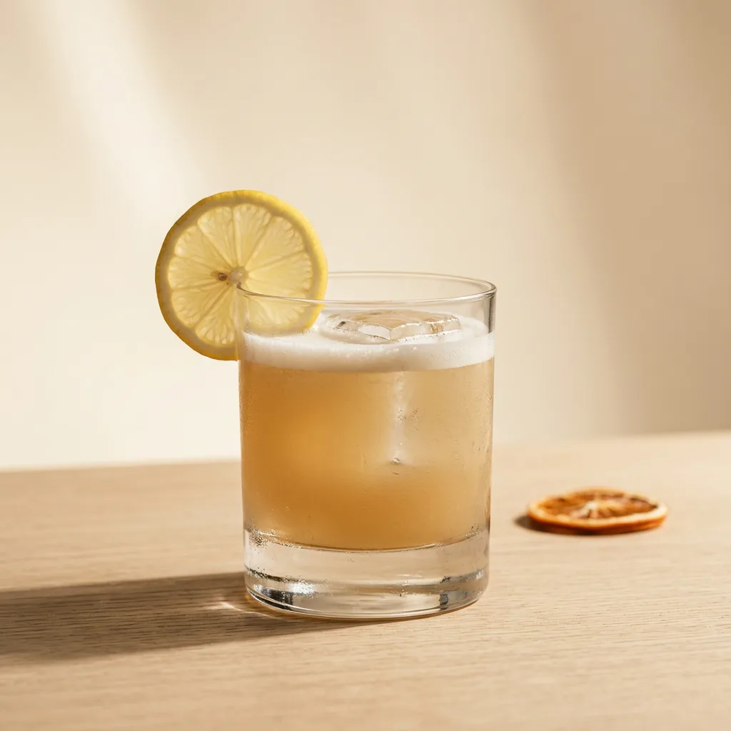 Tequila Sour cocktail in a rocks glass