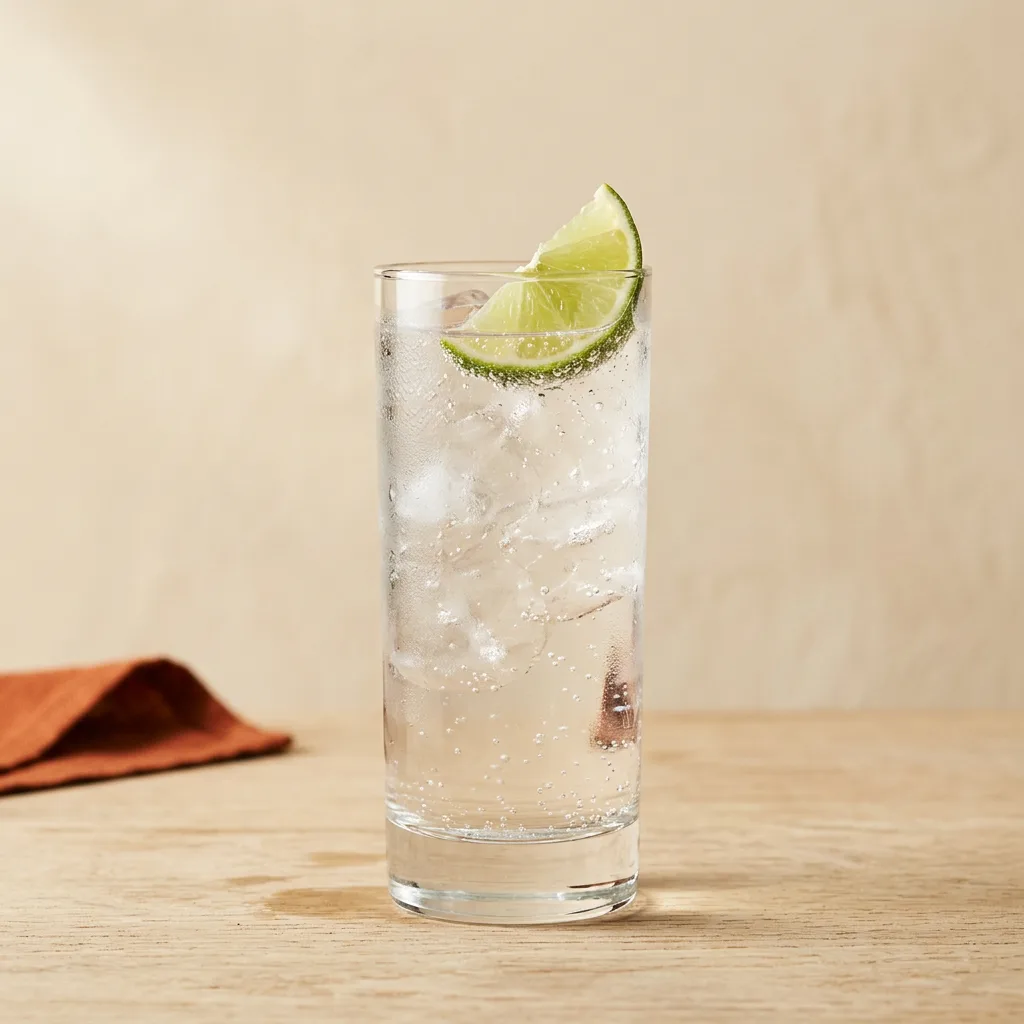 Vodka Tonic cocktail in a highball glass