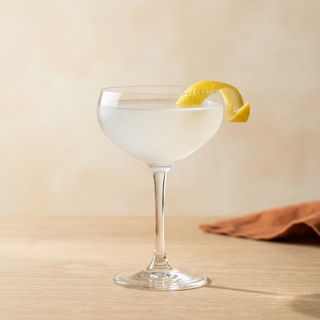 White Lady cocktail in a coupe glass