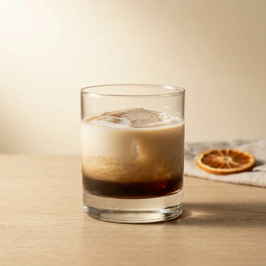 White Russian cocktail in a rocks glass